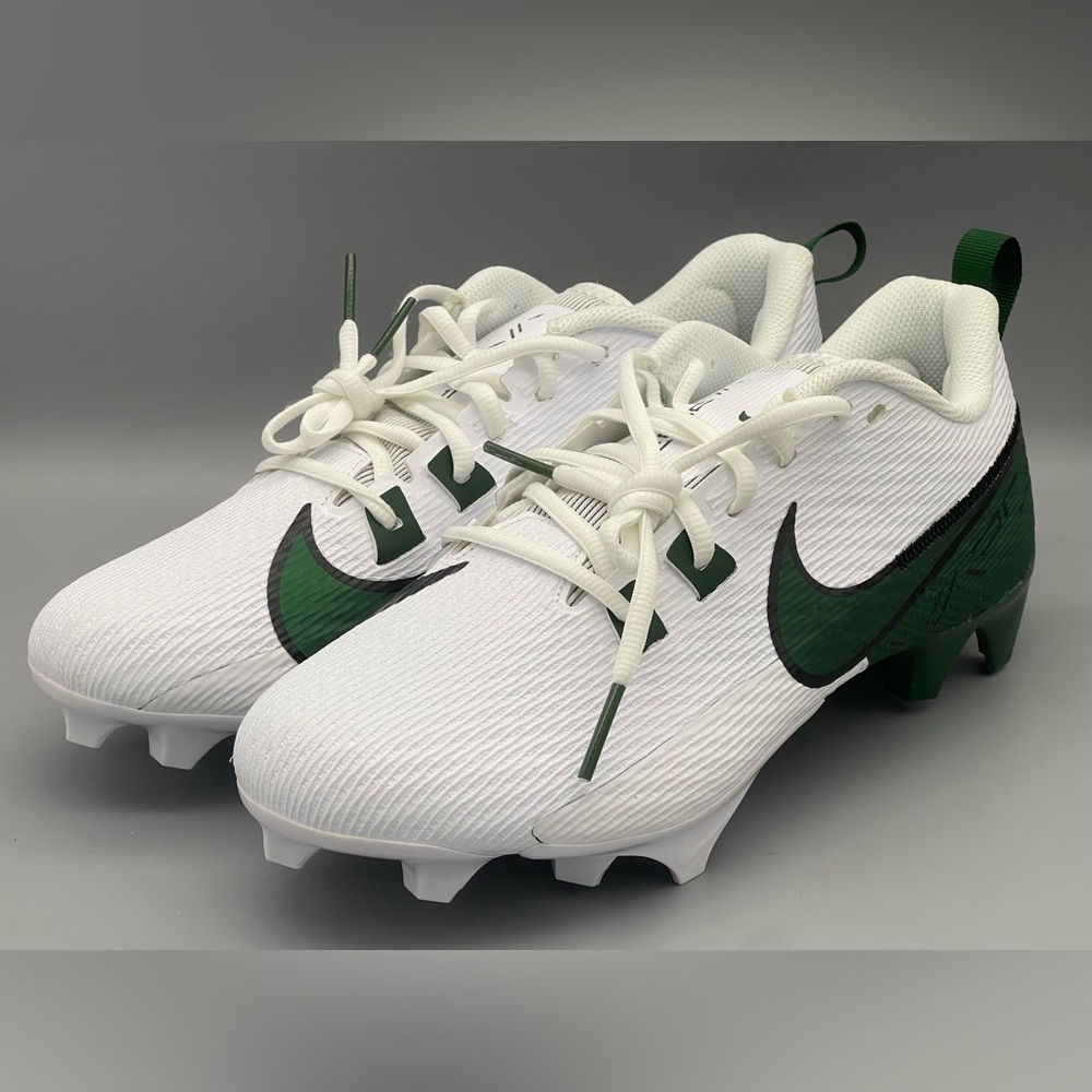 Nike Vapor Edge Speed 360 2 Football Cleats White Fir Green Men’s Size 9.5 NEW